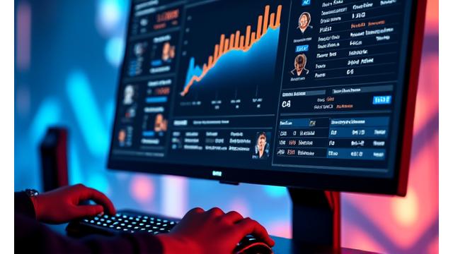 Demostración de un tablero de métricas de rendimiento en esports con gráficos interactivos y datos en tiempo real