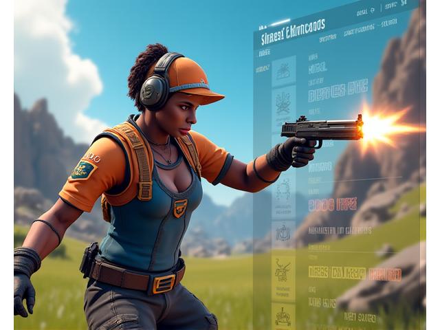 Jugadores de Free Fire en acción, con iconos de habilidad superpuestos, interfaz de usuario limpia y vibrante.