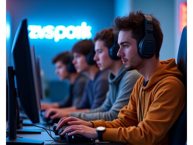 Estudiantes universitarios jugando esports en un campus