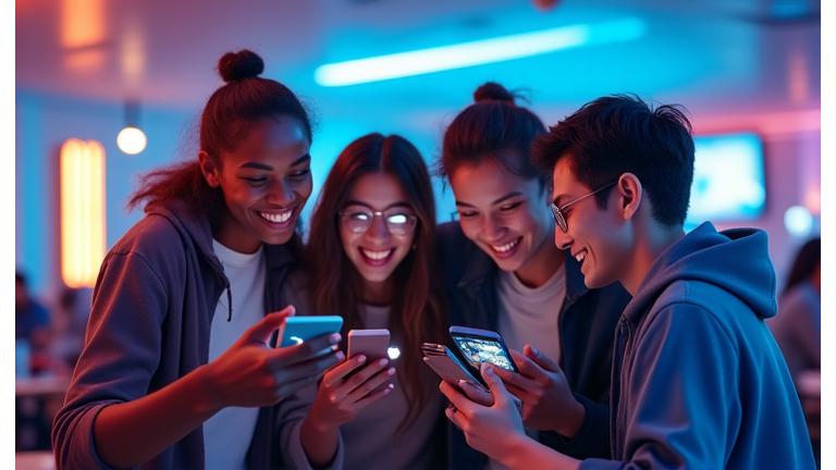 Equipo Mobile Legends celebrando
