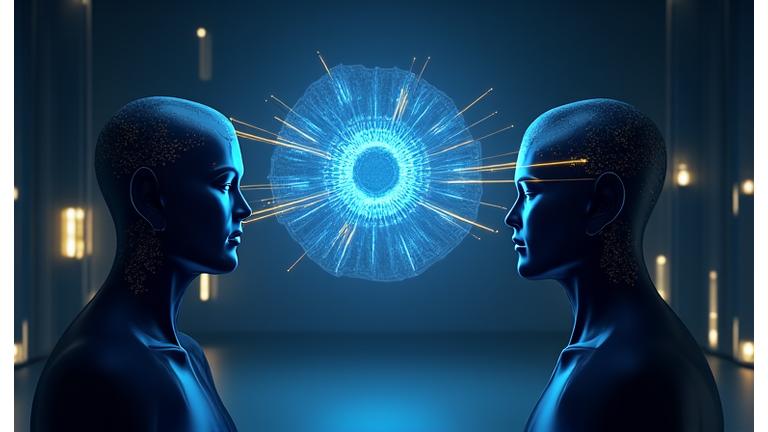 Jugadores de esports comunicándose y coordinando estrategias en tiempo real a través de interfaces de comunicación virtual.
